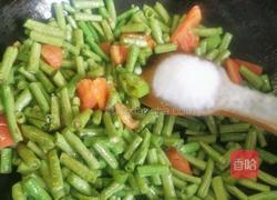腊肠炒豆角的做法图解4