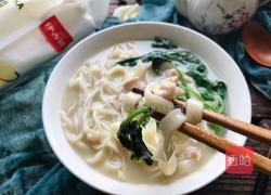 红薯叶肉丝汤面-神奇的面粉的做法图解15