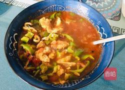 青椒鸡蛋西红柿拌面的做法图解12