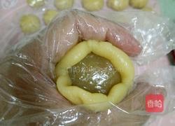 莲蓉蛋黄馅月饼(空气炸锅版)的做法图解4