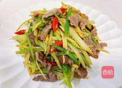 西芹炒牛肉（减肥版）的做法图解7