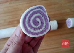 紫薯双色花卷的做法图解9