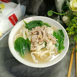 西洋菜肉丝面－神奇的面粉的做法[图]