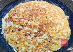 减脂餐~鸡蛋包菜饼的做法图解6
