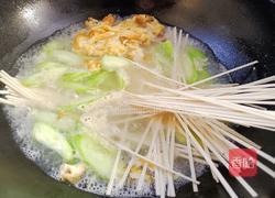 丝瓜鸡蛋汤面的做法图解7