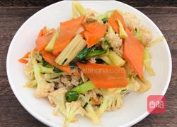 西芹胡萝卜拌菜花的做法图解11