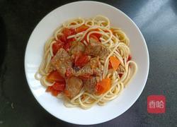 番茄牛肉烩意面的做法图解11
