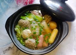 粉丝丸子锅(西红柿汤底）