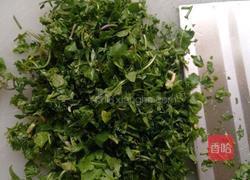 农场鸡蛋荠菜虾仁饼的做法图解2