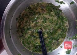 农场鸡蛋荠菜虾仁饼的做法图解8