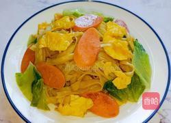 鸡蛋火腿炒河粉的做法图解11