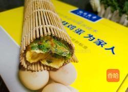 茼蒿鸡蛋卷的做法图解8