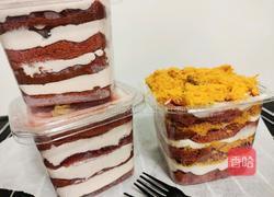 红丝绒草莓奶油蛋糕盒子的做法图解17