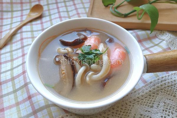 大虾菌菇汤