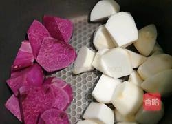 香芋紫薯布丁的做法图解2