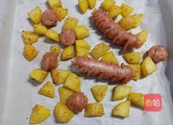 孜然烤香肠土豆的做法图解8