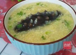 姜末海参小米粥的做法图解10