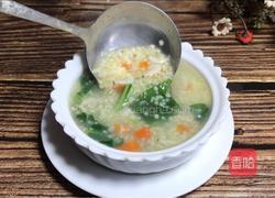 青菜虾皮小米粥的做法图解11