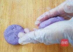 紫薯豆沙饼的做法图解6