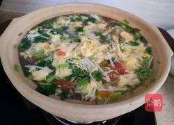 番茄金针菇蛋花汤的做法图解9