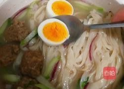 肉丸鸡蛋手擀面的做法图解11
