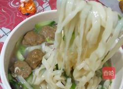 肉丸鸡蛋手擀面的做法图解13