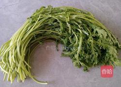 蒜蓉茼蒿的做法图解1