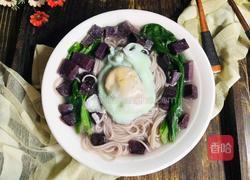 紫薯荷包蛋汤面的做法图解9