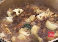 红烧肉炖莲藕的做法图解8