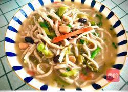豆丝汤面的做法图解10
