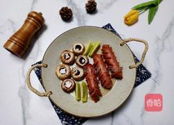 口蘑烤肠拼盘的做法图解9