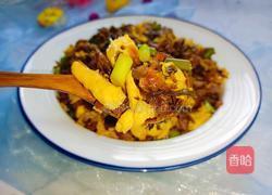 蒜苔鸡蛋炒外婆菜的做法图解11