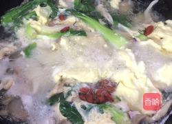 小白菜蘑菇蛋汤的做法图解7