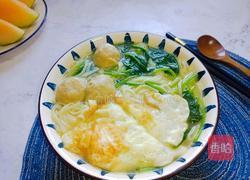 菠菜肉丸鸡蛋面的做法图解8