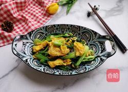 菜心炒鸡蛋的做法图解13