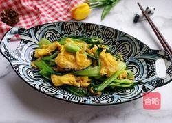菜心炒鸡蛋的做法图解12