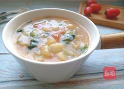 西红柿土豆疙瘩汤的做法图解14