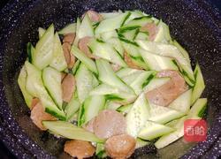 牛肉丸炒青瓜山药的做法图解4