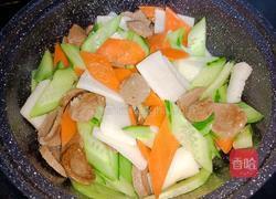 牛肉丸炒青瓜山药的做法图解5