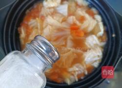 砂锅番茄白菜汤的做法图解8