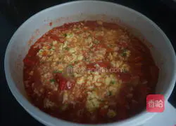 Illustration of how to make tomato scrambled egg rice bowl 13