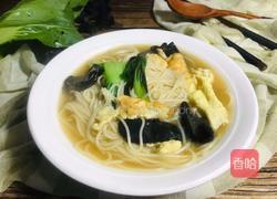 黑木耳鸡蛋汤面的做法图解10