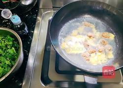 荠菜丸子鸡蛋汤的做法图解4