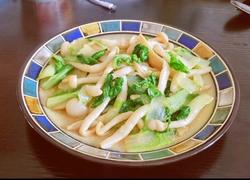 海鲜菇炒小白菜