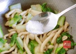 海鲜菇炒小白菜的做法图解14