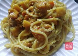 日式咖喱鸡肉意面的做法图解11