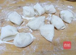 发面绿豆饼的做法图解5