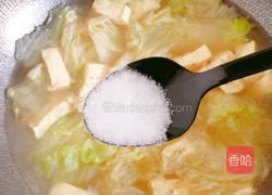 白菜炖豆腐的做法图解10