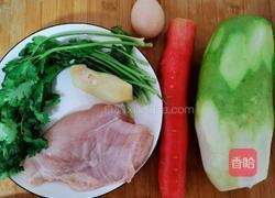 鸡肉萝卜丸子(不焯水)的做法图解1