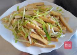 蒜黄炒豆腐的做法图解11